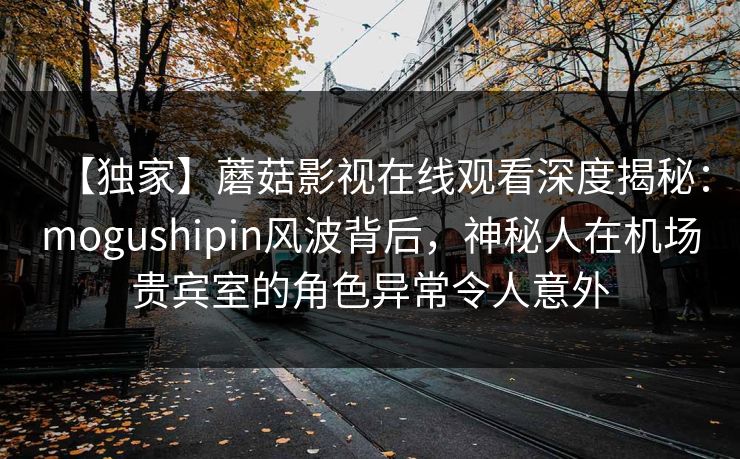 【独家】蘑菇影视在线观看深度揭秘:mogushipin风波背后,神秘人在机场贵宾室的角色异常令人意外