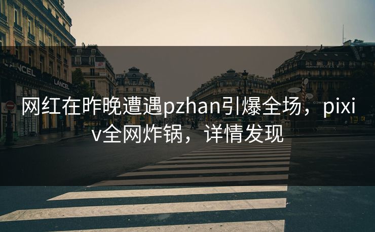 网红在昨晚遭遇pzhan引爆全场,pixiv全网炸锅,详情发现 网红在昨晚遭遇pzhan引爆全场,pixiv全网炸锅,详情发现